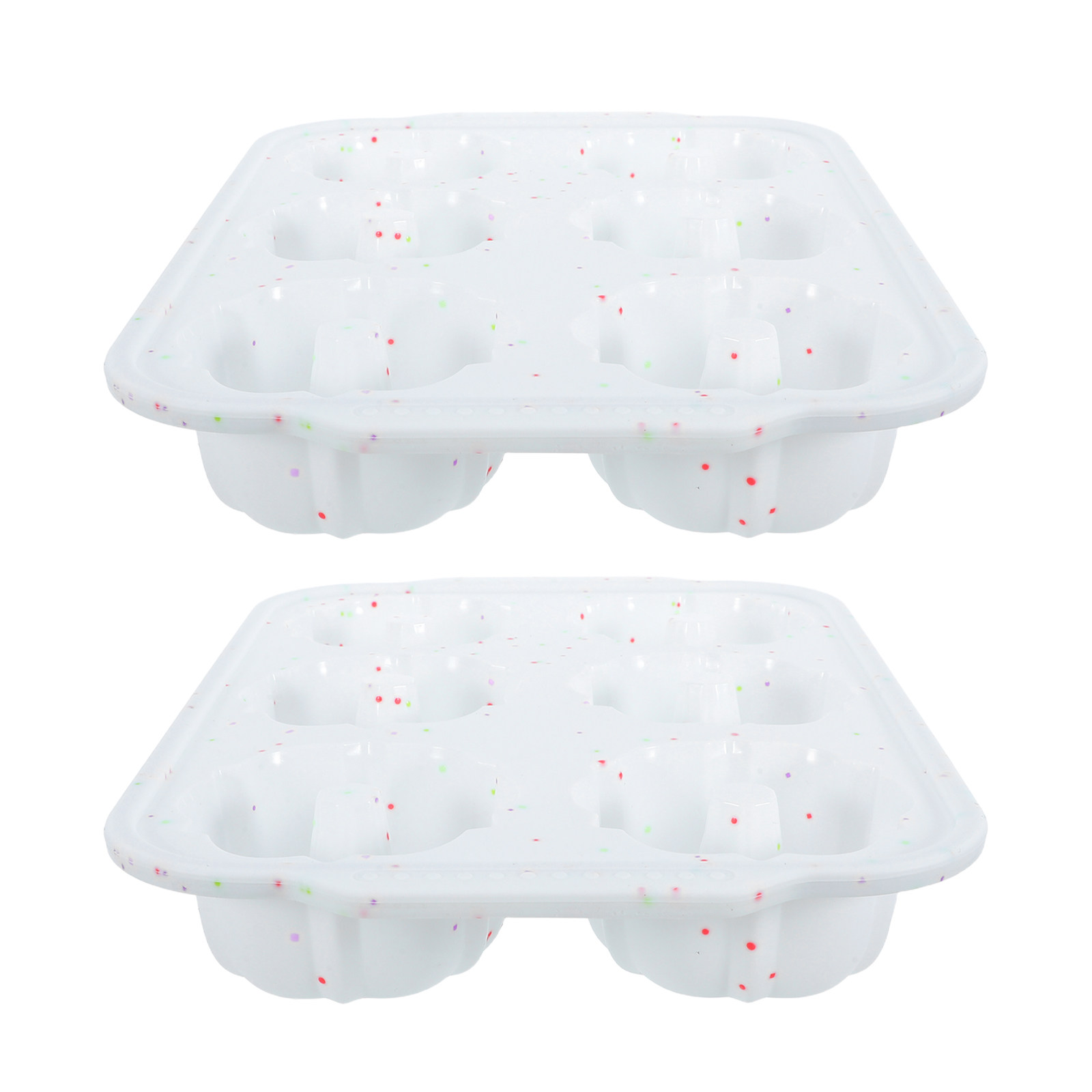 Donut Mold Silicone - แม่พิมพ์ซิลิโคนสำหรับอบขนม 2 ชิ้น พร้อมแกนโลหะ ไม่ติดกระทะ 6