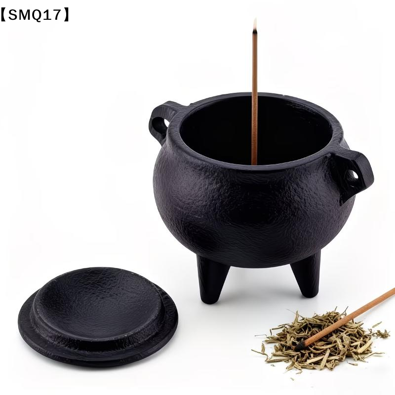 Cast Iron Corn - ที่วางธูปไม้จันทน์ขนาดเล็กทำจากเหล็กหล่อ สำหรับเผาสมุนไพรและธูปตกแต่งบ้าน เหมาะสำหรับการนั่งสมาธิ โยคะ และฮาโลวีน【SMQ】