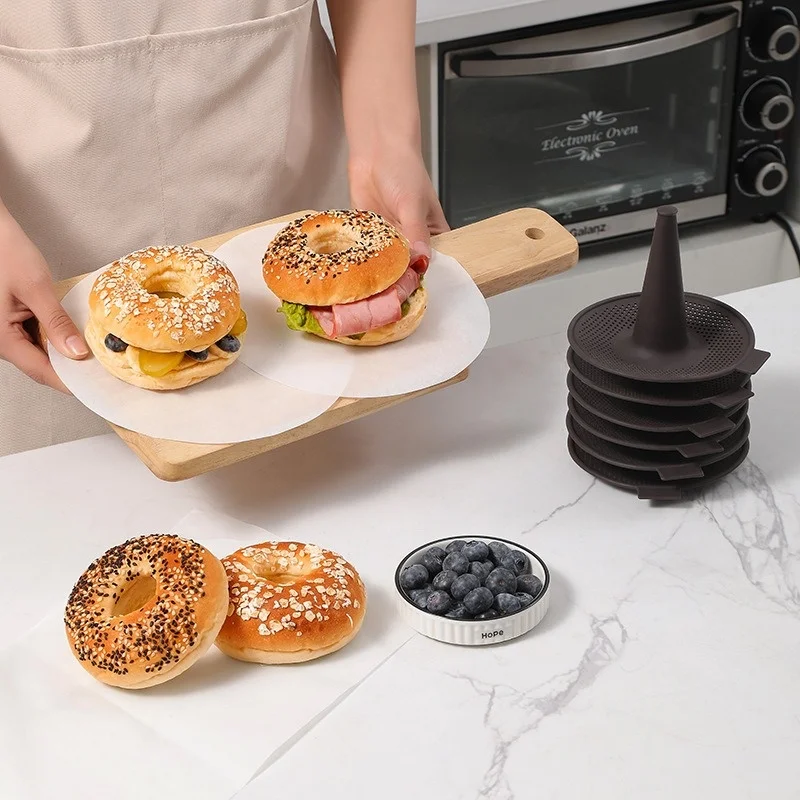 6 ชิ้นเบเกอรี่แม่พิมพ์ขนมปังโด - Donut Mold Silicone บทวิจารณ์และราคา