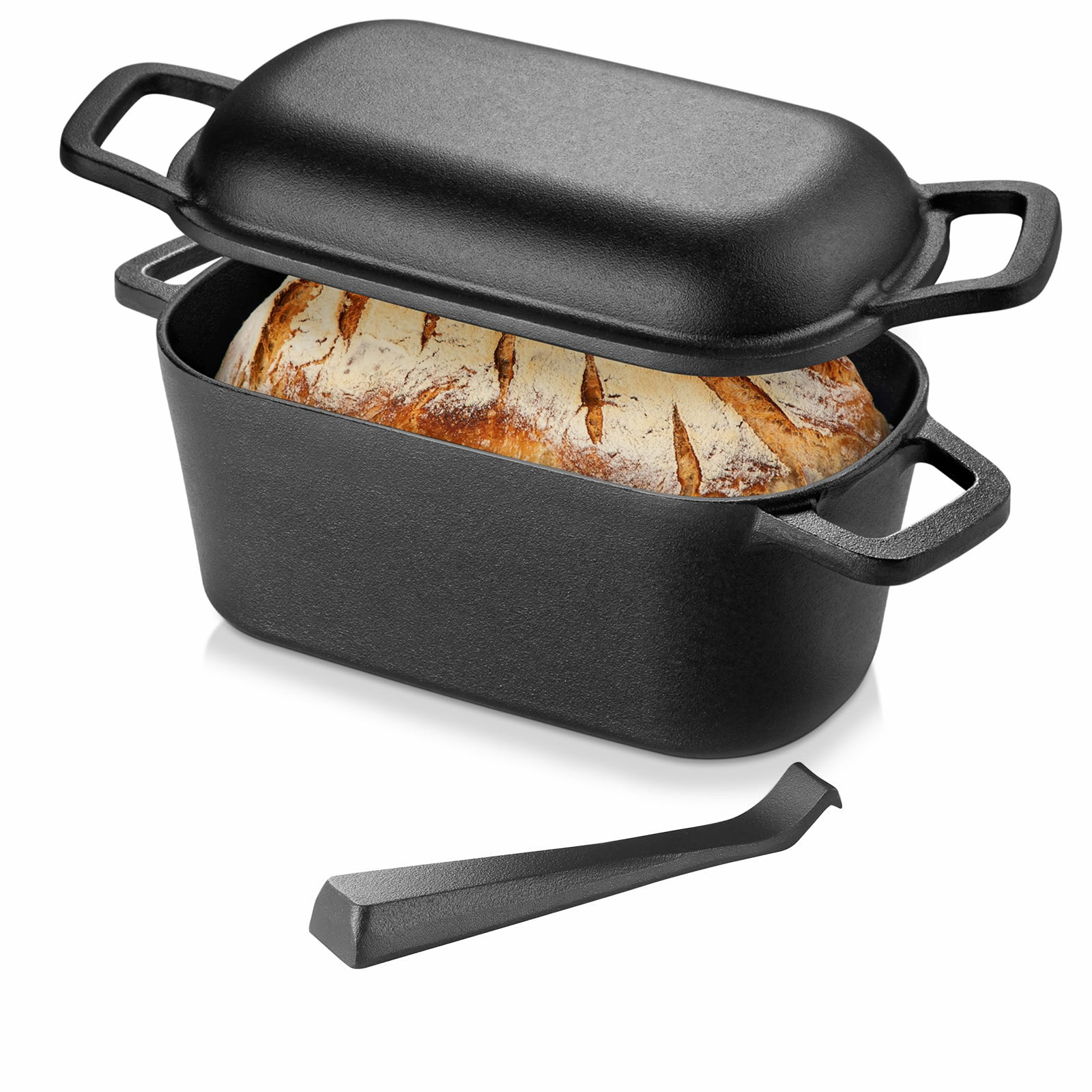 หม้อดัตช์โอ븐สำหรับอบขนมปัง ซาว - Cast Iron Corn บทวิจารณ์และราคา