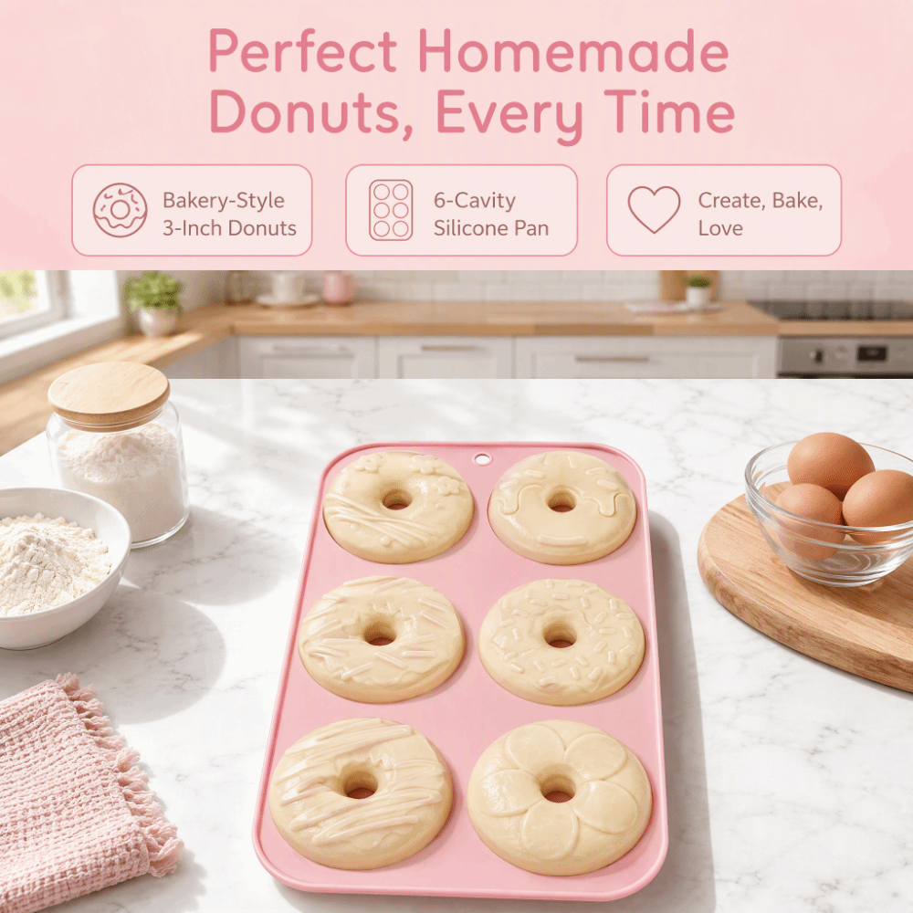 แม่พิมพ์โดนัทซิลิโคน ไม่ติดกระ - Donut Mold Silicone บทวิจารณ์และราคา