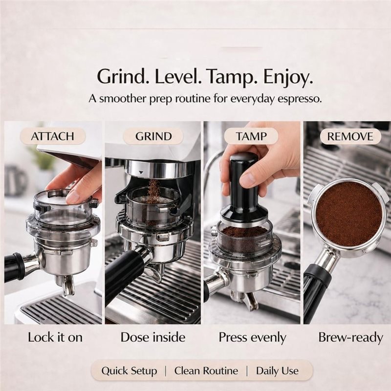 กรวยจ่ายผงกาแฟ B15C ขนาด 54 มม - Breville Espresso Barista Touch บทวิจารณ์และราคา