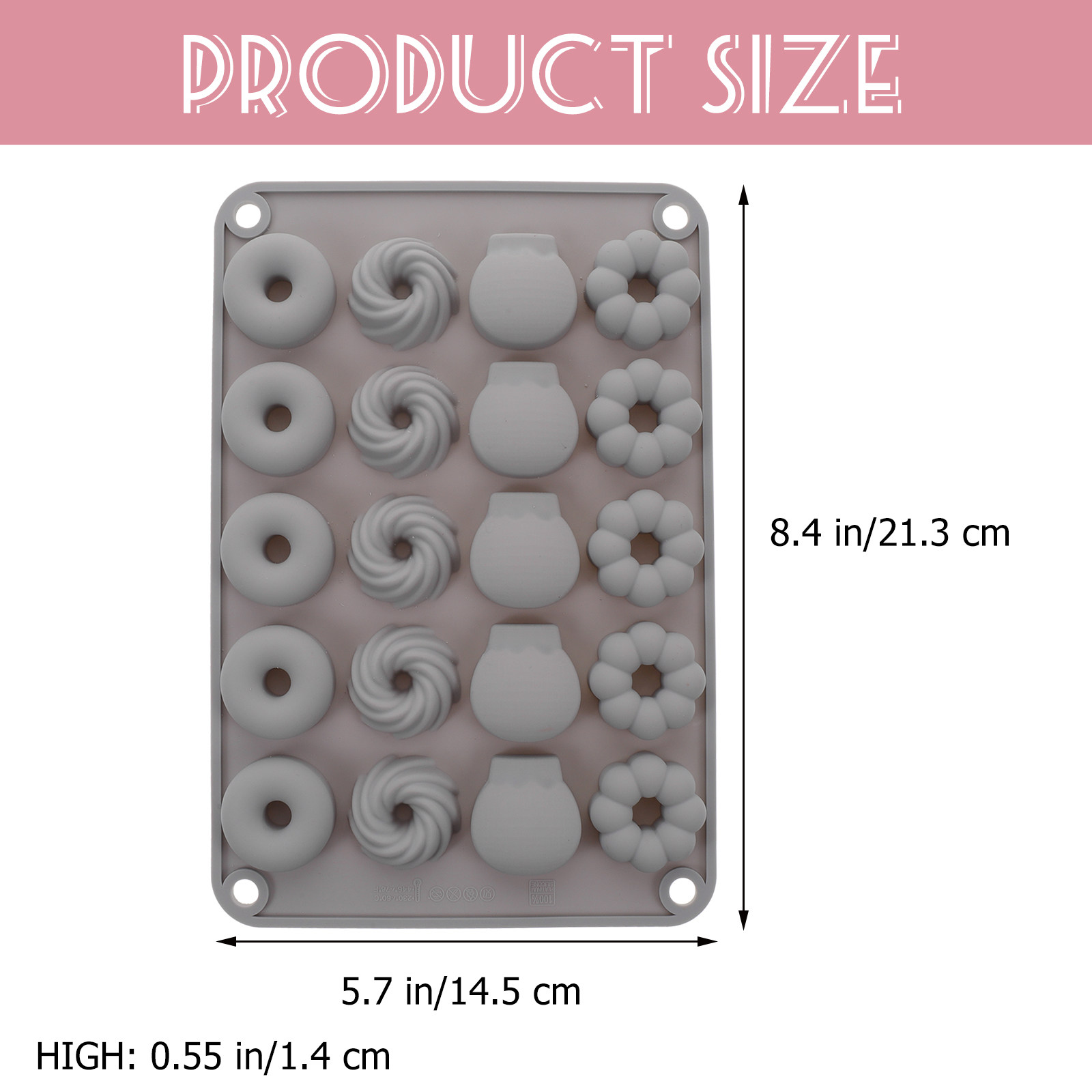 แม่พิมพ์ซิลิโคนรูปโดนัทขนาดเล็ - Donut Mold Silicone บทวิจารณ์และราคา