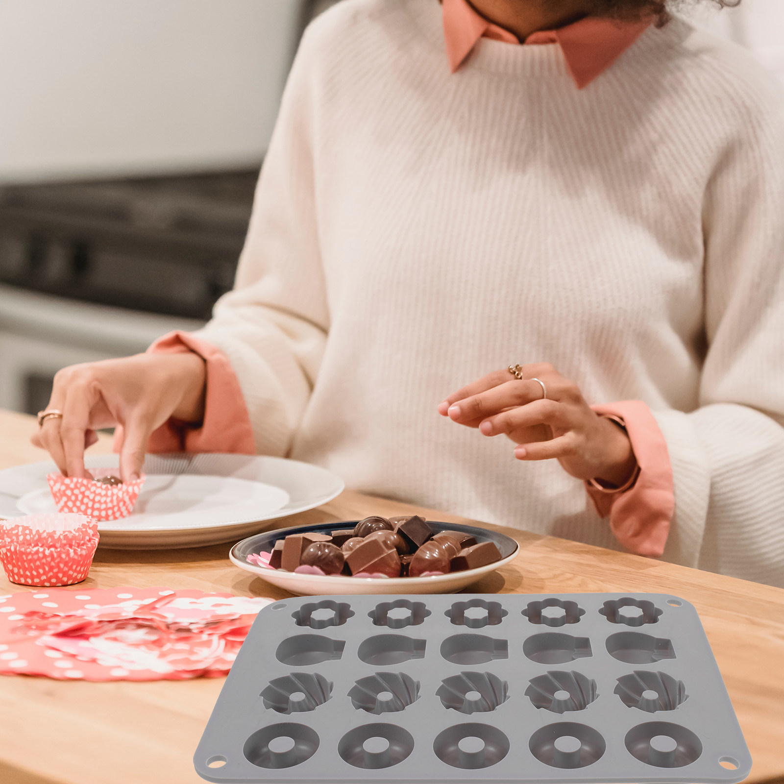 แม่พิมพ์ซิลิโคนรูปโดนัทขนาดเล็ - Donut Mold Silicone บทวิจารณ์และราคา